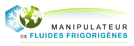 Logo manipulateur des fluides frigorigènes